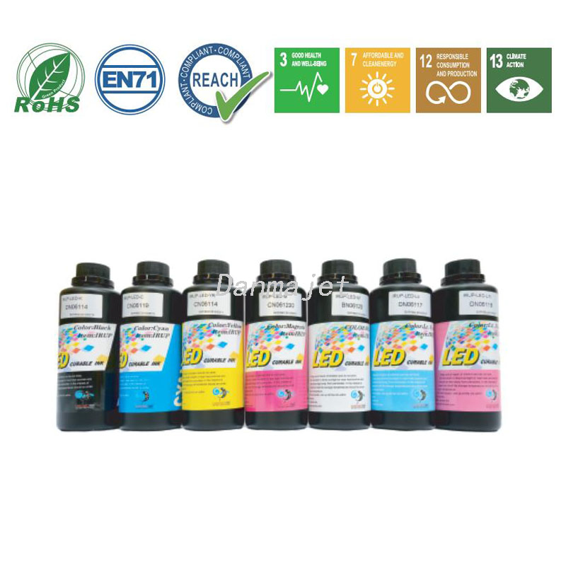 Epson DX5/DX7 Konica Spectra UV Flatbed Machine UVLED Inks